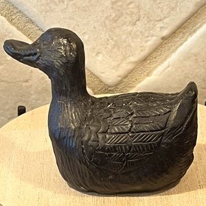 Canadian Coal Duck Figurine 3”height 4” length 5.1 ounces Bookshelf Hand Crafted